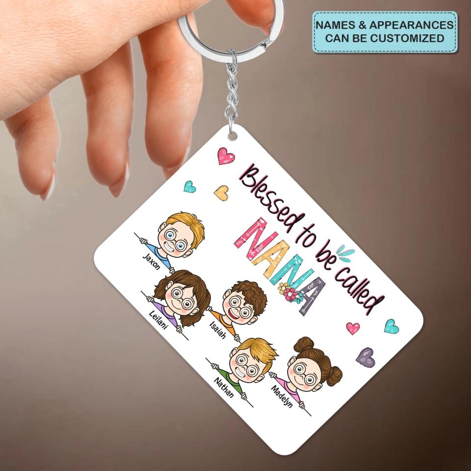 Personalized Keychain - Gift For Grandma - This Grandma Belong To ARND036