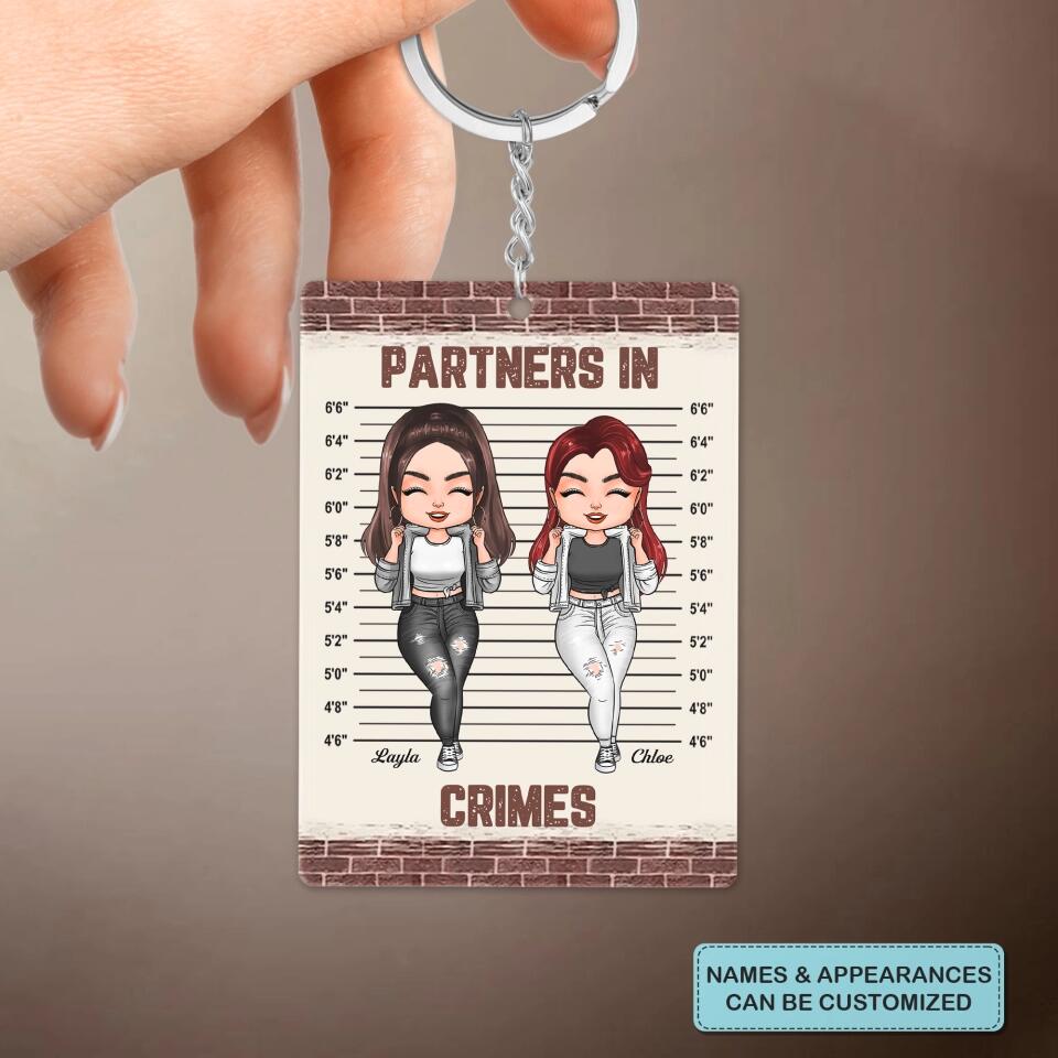 Personalized Keychain - Gift For Friend - Partners In Crime ARND037