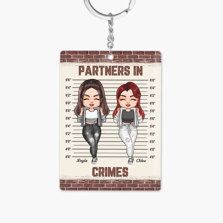 Personalized Keychain - Gift For Friend - Partners In Crime ARND037