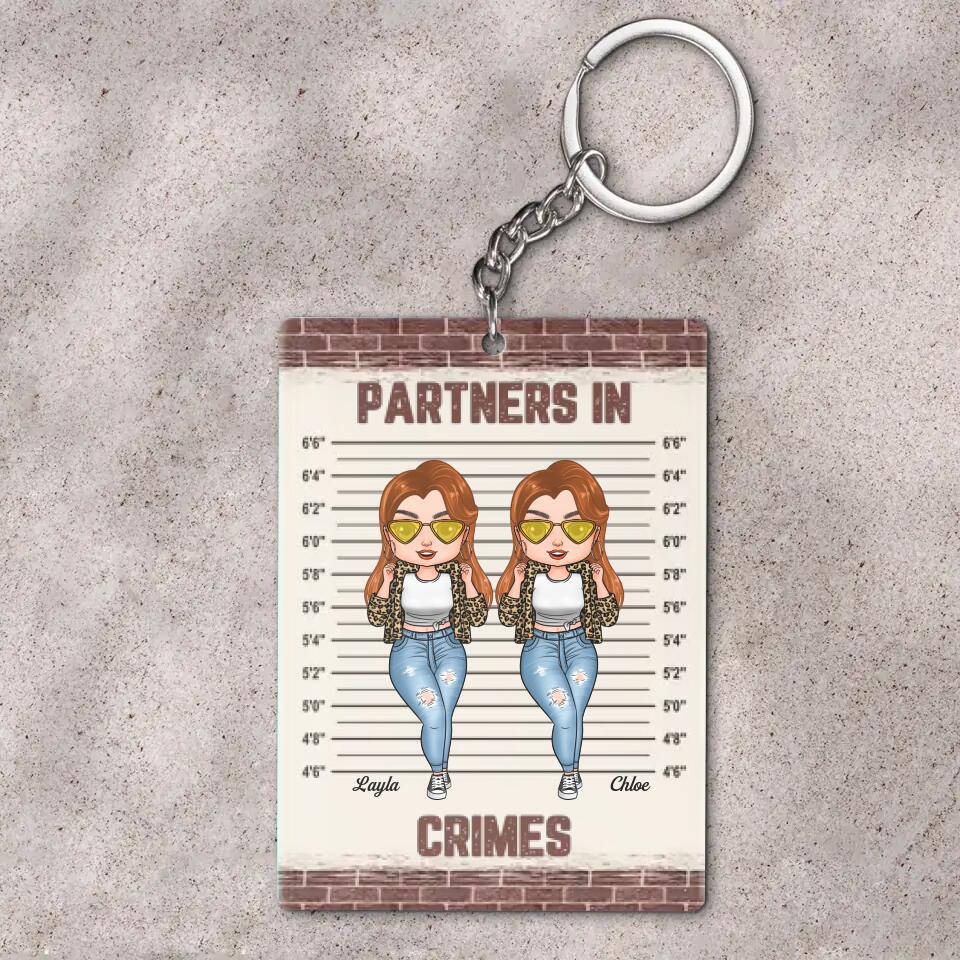 Personalized Keychain - Gift For Friend - Partners In Crime ARND037