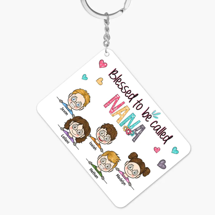 Personalized Keychain - Gift For Grandma - This Grandma Belong To ARND036