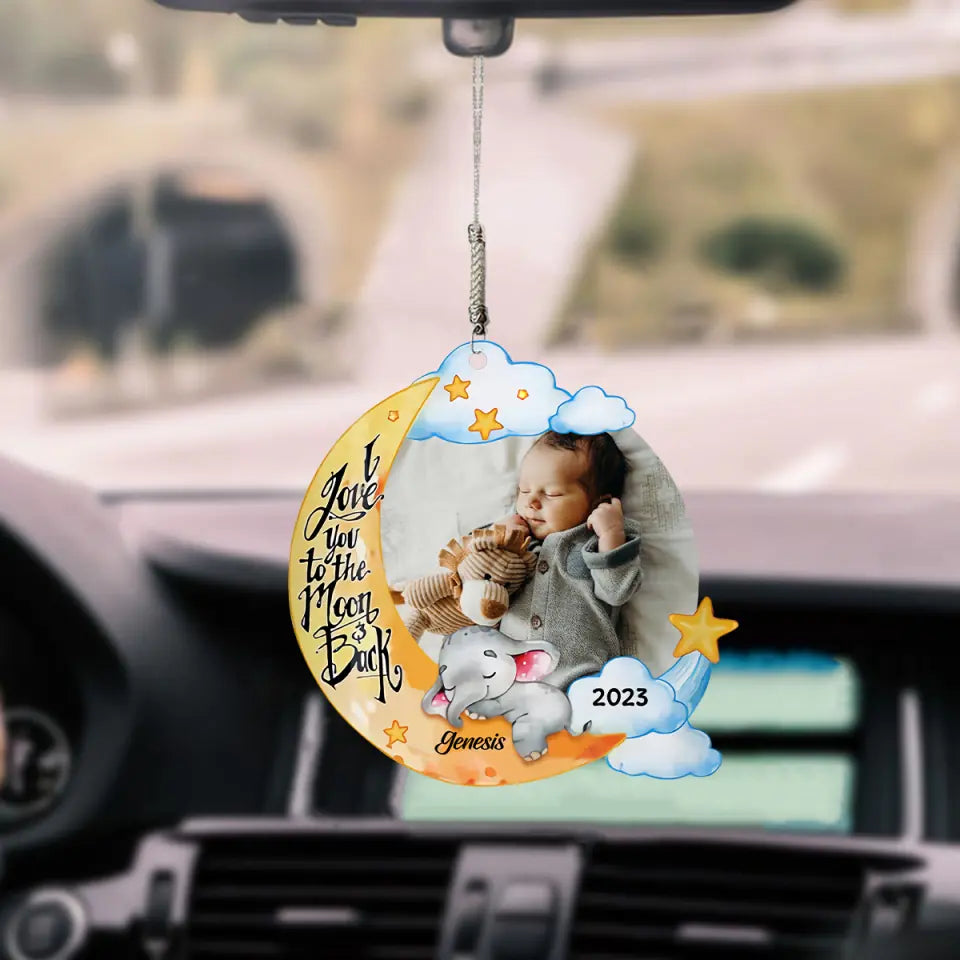Personalized Car Hanging Ornament - Gift For Mom - Happy 1st Mother's Day ARND0014 AGCPD028
