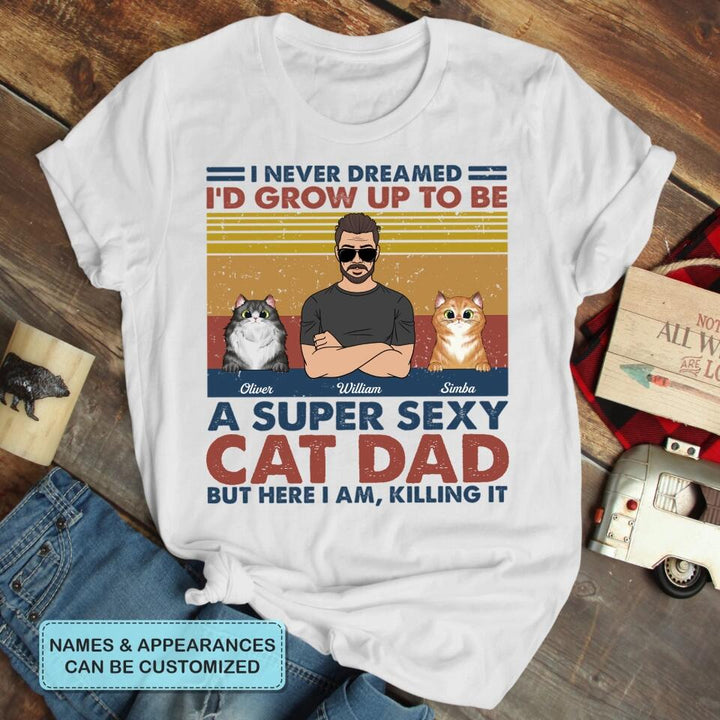 Personalized T-shirt - Gift For Dad - The Ultimate Cat Dad ARND037