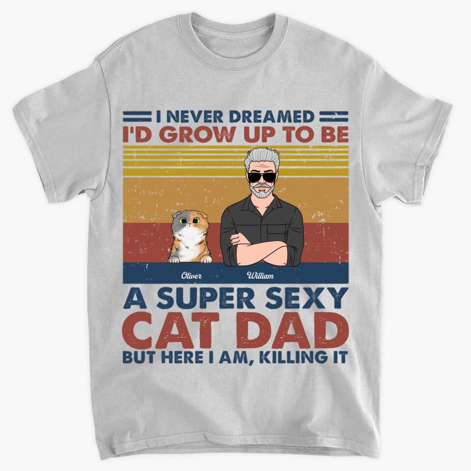 Personalized T-shirt - Gift For Dad - The Ultimate Cat Dad ARND037