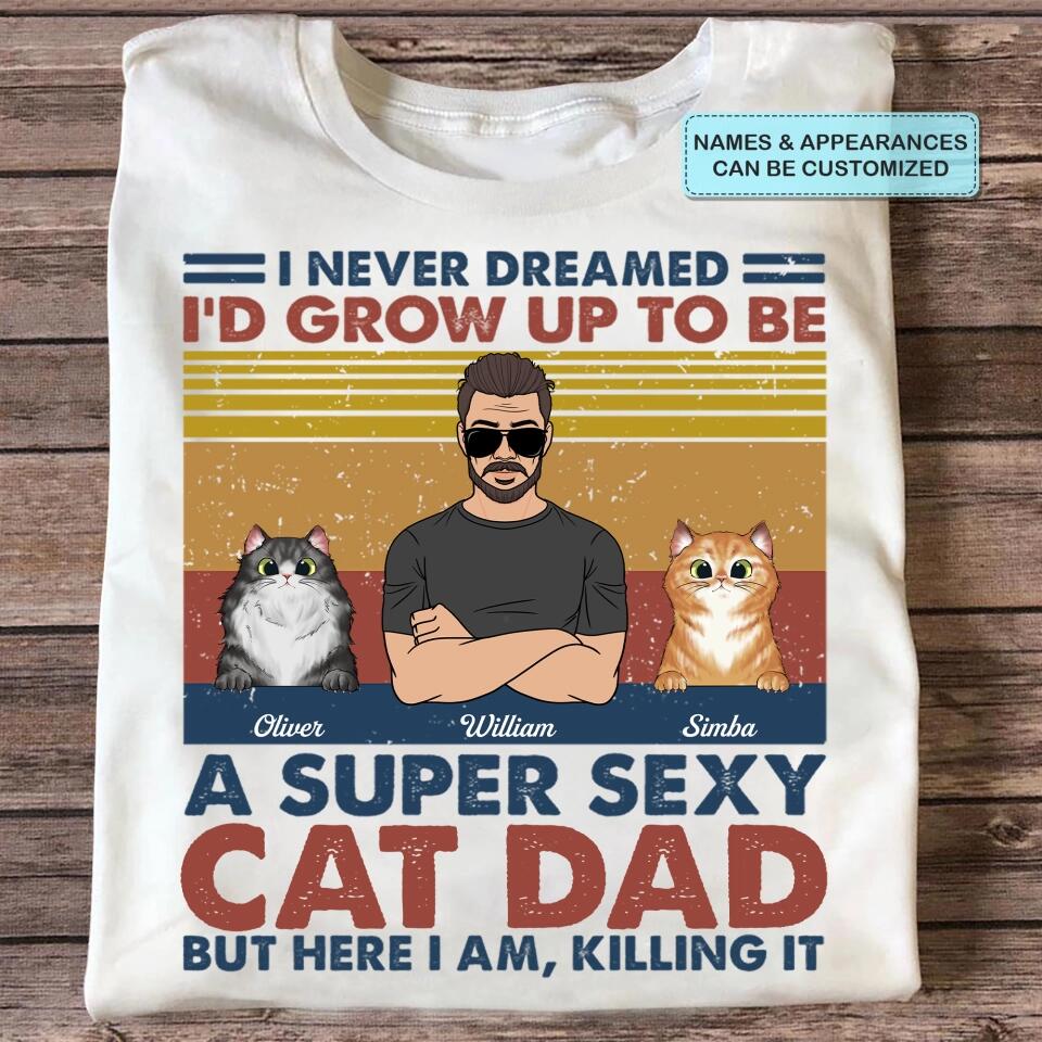 Personalized T-shirt - Gift For Dad - The Ultimate Cat Dad ARND037