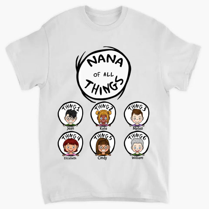Personalized T-shirt - Gift For Grandma - Grandma Of All Things ARND036