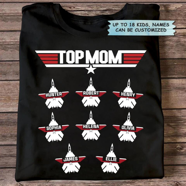 Personalized T-shirt - Gift For Mom - Top Mom ARND0014