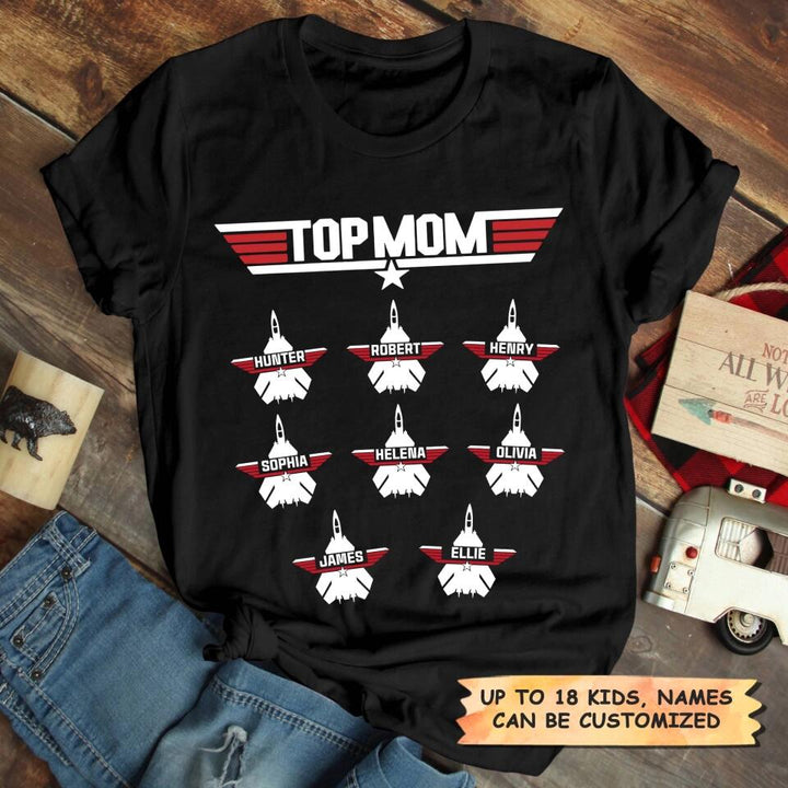 Personalized T-shirt - Gift For Mom - Top Mom ARND0014