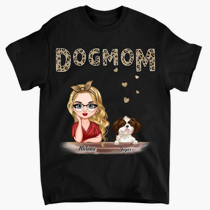 Personalized T-shirt - Gift For Dog Lover - Dog Mom Leopard ARND0014