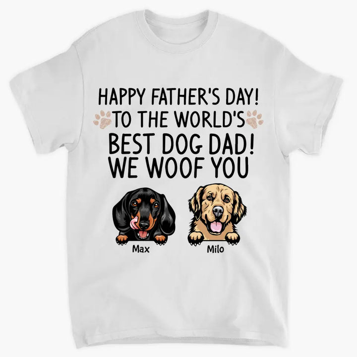 Personalized T-shirt - Gift For Dog Lovers - We Woof You ARND036