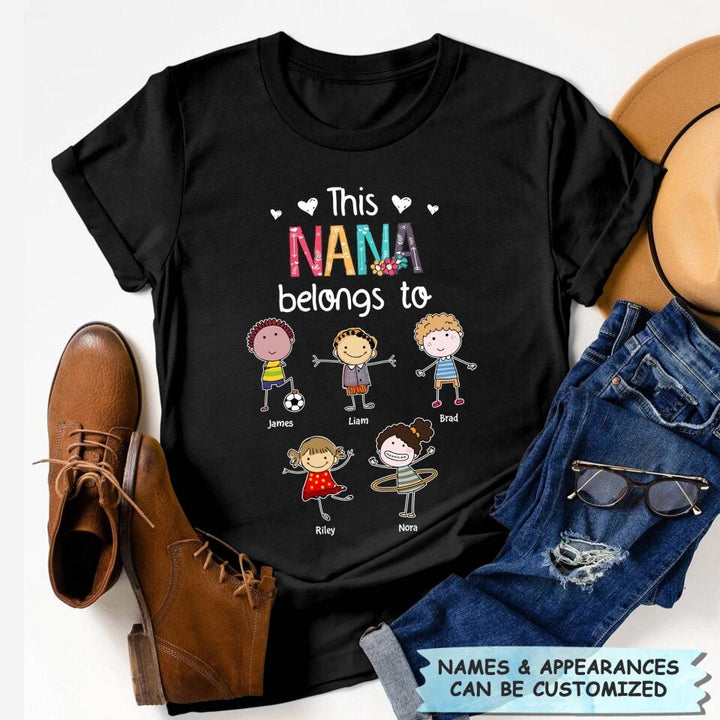 Personalized T-shirt - Gift For Grandma - This Grandma Belongs To ARND036