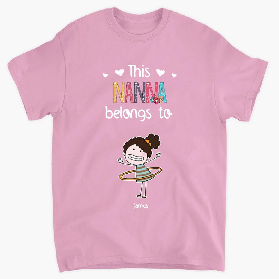 Personalized T-shirt - Gift For Grandma - This Grandma Belongs To ARND036