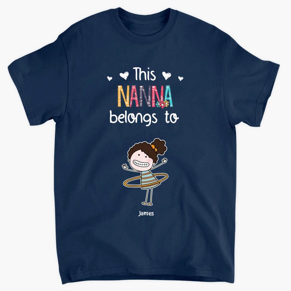 Personalized T-shirt - Gift For Grandma - This Grandma Belongs To ARND036