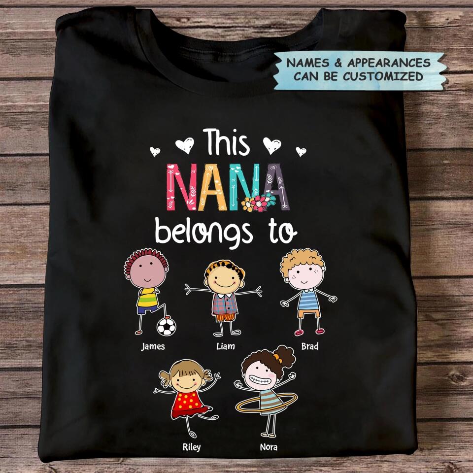 Personalized T-shirt - Gift For Grandma - This Grandma Belongs To ARND036