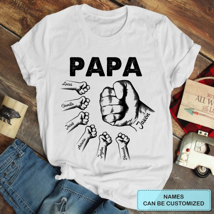 This Grandpa Belongs To - Custom T-shirt - Father's Day Gift