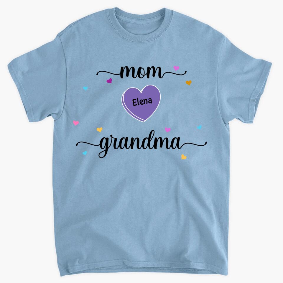 Personalized T-shirt - Gift For Grandma & Mom - Mom Grandma & Grandkids ARND036
