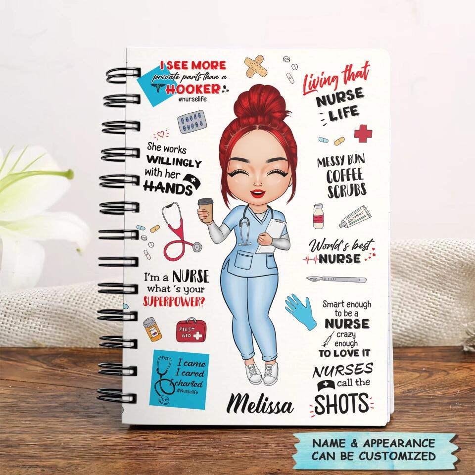 Personalized Spiral Journal - Gift For Nurse - World's Best Nurse ARND005