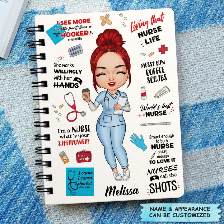 Personalized Spiral Journal - Gift For Nurse - World's Best Nurse ARND005