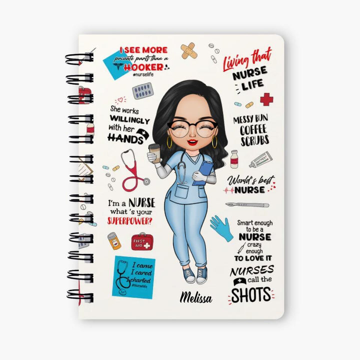 Personalized Spiral Journal - Gift For Nurse - World's Best Nurse ARND005