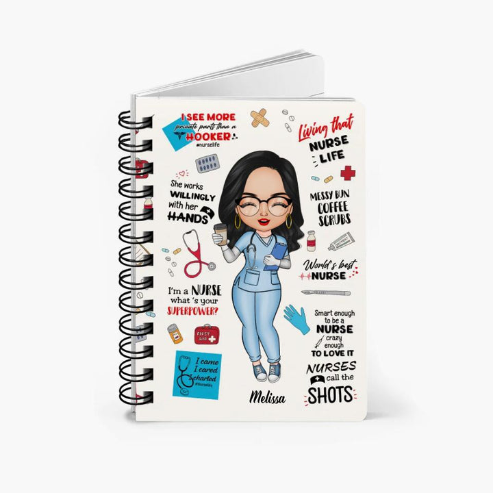 Personalized Spiral Journal - Gift For Nurse - World's Best Nurse ARND005