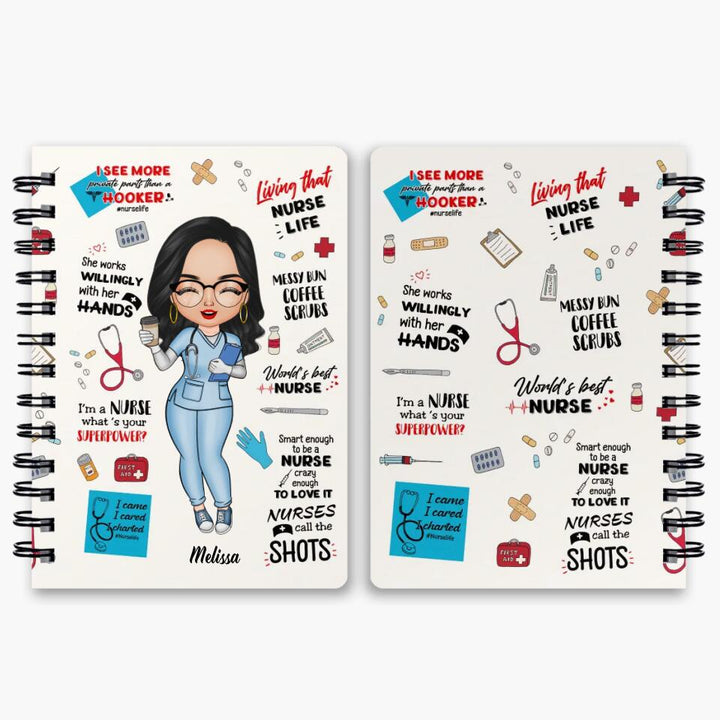 Personalized Spiral Journal - Gift For Nurse - World's Best Nurse ARND005