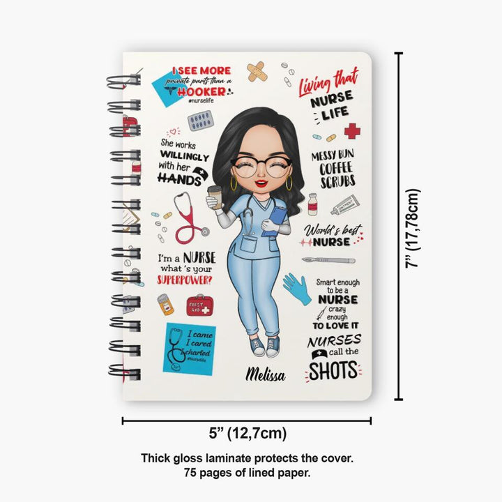 Personalized Spiral Journal - Gift For Nurse - World's Best Nurse ARND005