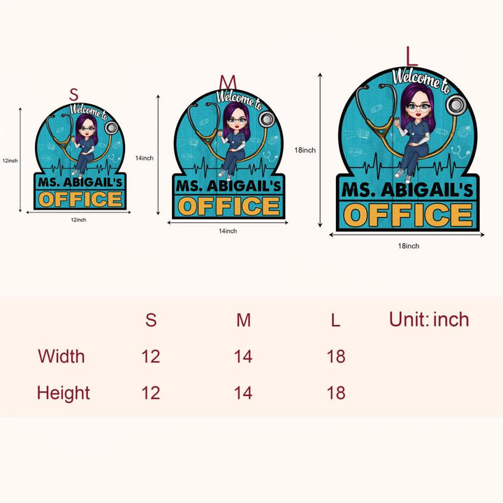 Personalized Door Sign - Gift For Nurse - Love My Job ARND005