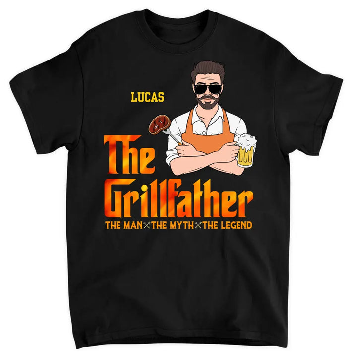 The GrillFather - Custom T-shirt - Father's Day Gift