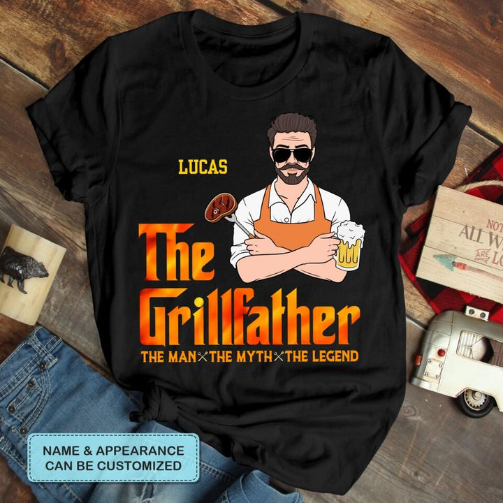 The GrillFather - Custom T-shirt - Father's Day Gift