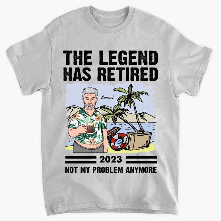 Personalized T-shirt - Retirement Gift, Father's Day Gift For Dad, Grandpa - The Legend Has Retired ARND018