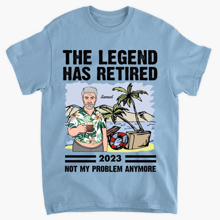 Personalized T-shirt - Retirement Gift, Father's Day Gift For Dad, Grandpa - The Legend Has Retired ARND018