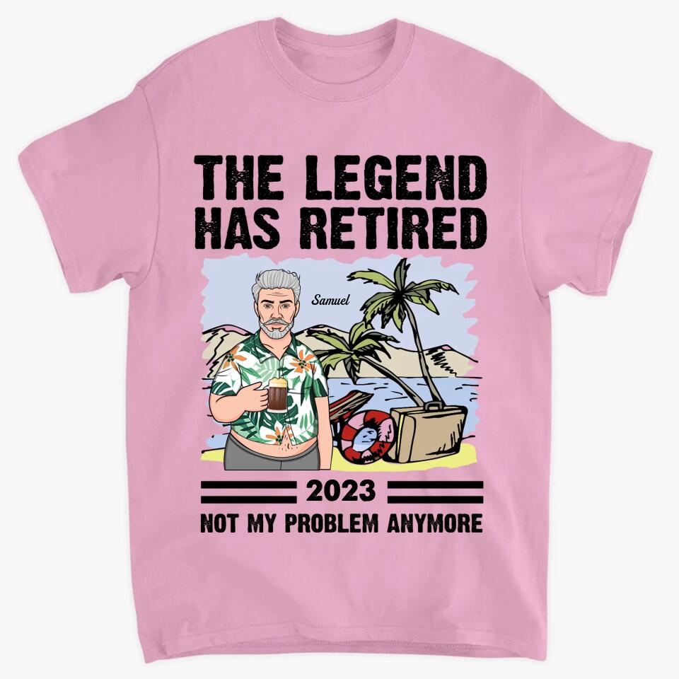 Personalized T-shirt - Retirement Gift, Father's Day Gift For Dad, Grandpa - The Legend Has Retired ARND018