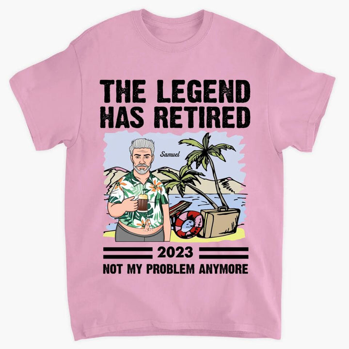 Personalized T-shirt - Retirement Gift, Father's Day Gift For Dad, Grandpa - The Legend Has Retired ARND018