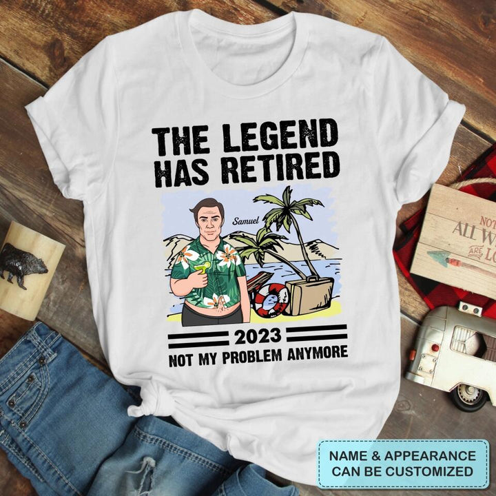 Personalized T-shirt - Retirement Gift, Father's Day Gift For Dad, Grandpa - The Legend Has Retired ARND018