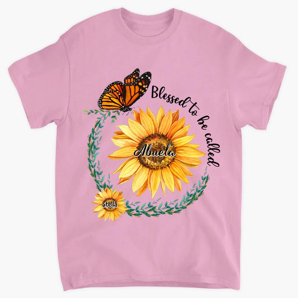 Personalized T-shirt - Mother's Day Gift For Mom, Grandma - Blessed To Be Called Grandma ARND036
