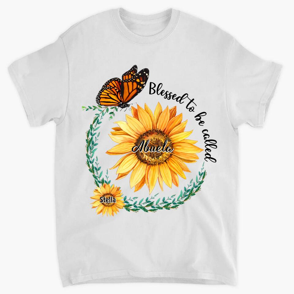 Personalized T-shirt - Mother's Day Gift For Mom, Grandma - Blessed To Be Called Grandma ARND036