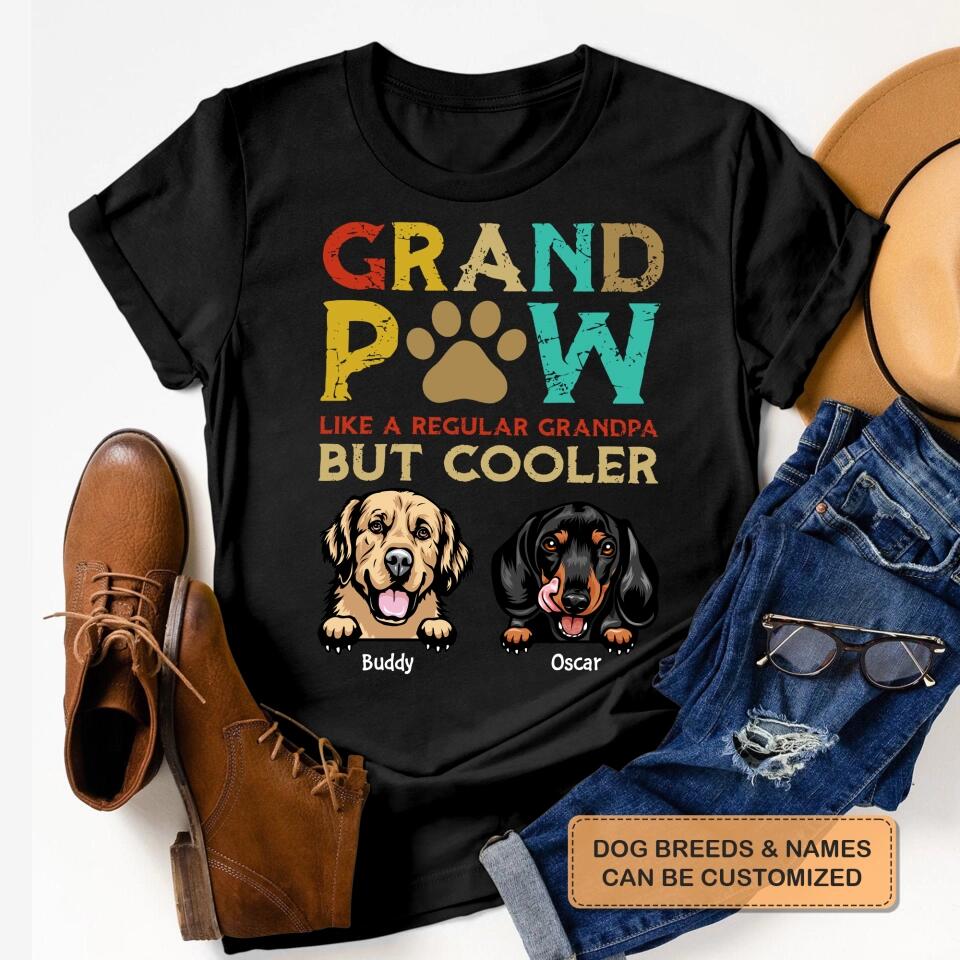 Personalized T-shirt - Father's Day Gift For Dad, Grandpa - GrandPaw ARND036