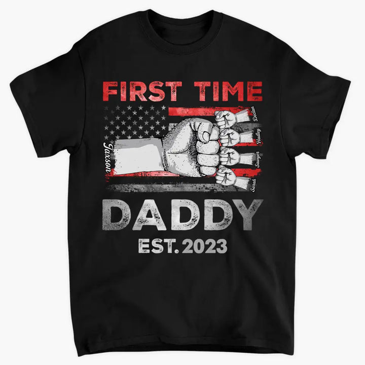 Personalized T-shirt - Father's Day Gift For Dad, Grandpa - First Time Daddy ARND036