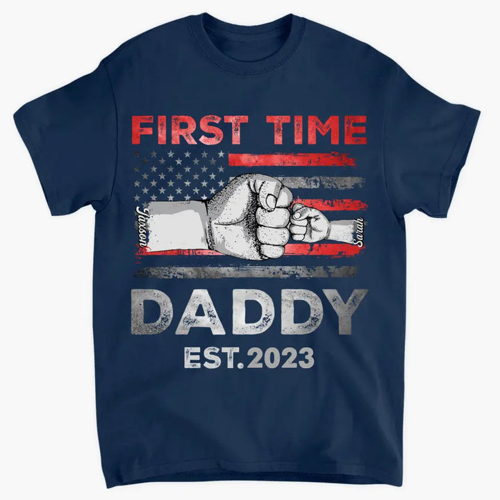 Personalized T-shirt - Father's Day Gift For Dad, Grandpa - First Time Daddy ARND036