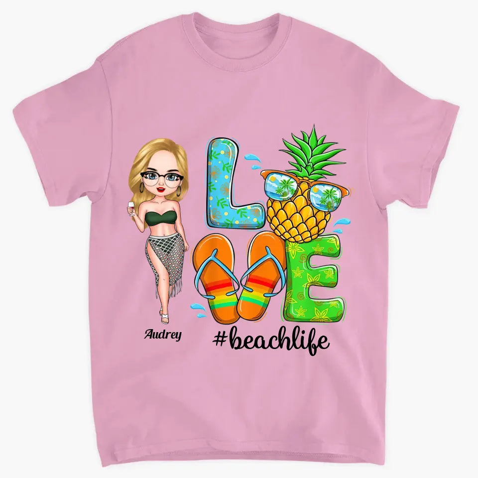 Personalized T-shirt - Birthday Gift For Beach Lover - Love Beach Life ARND018