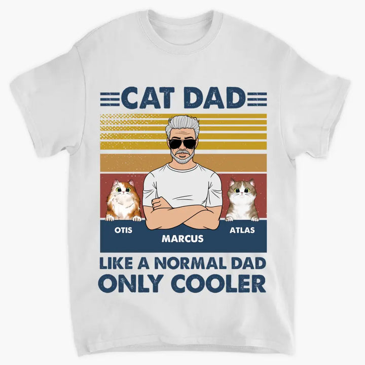 Personalized T-shirt - Father's Day, Birthday Gift For Dad, Grandpa - Cat Dad ARND005