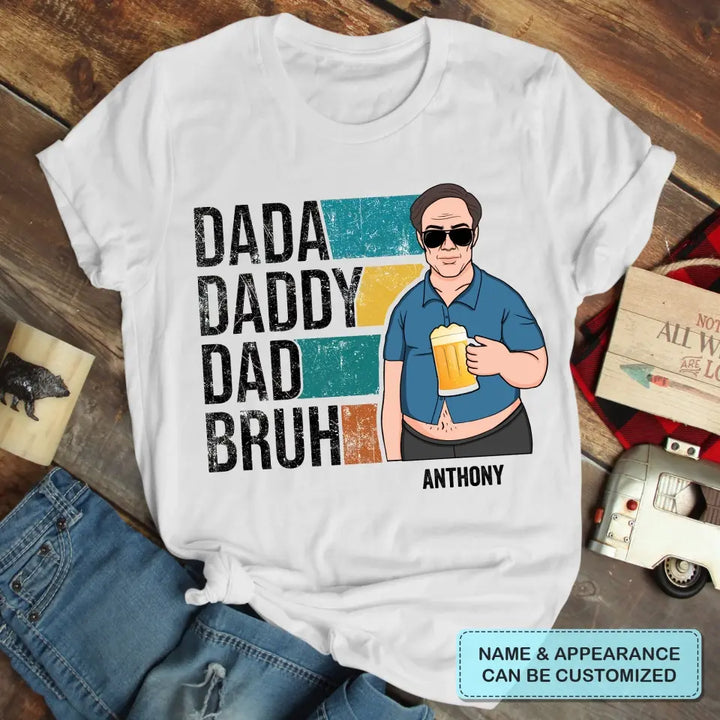 Personalized T-shirt - Father's Day, Birthday Gift For Dad, Grandpa - Dada Daddy ARND0014