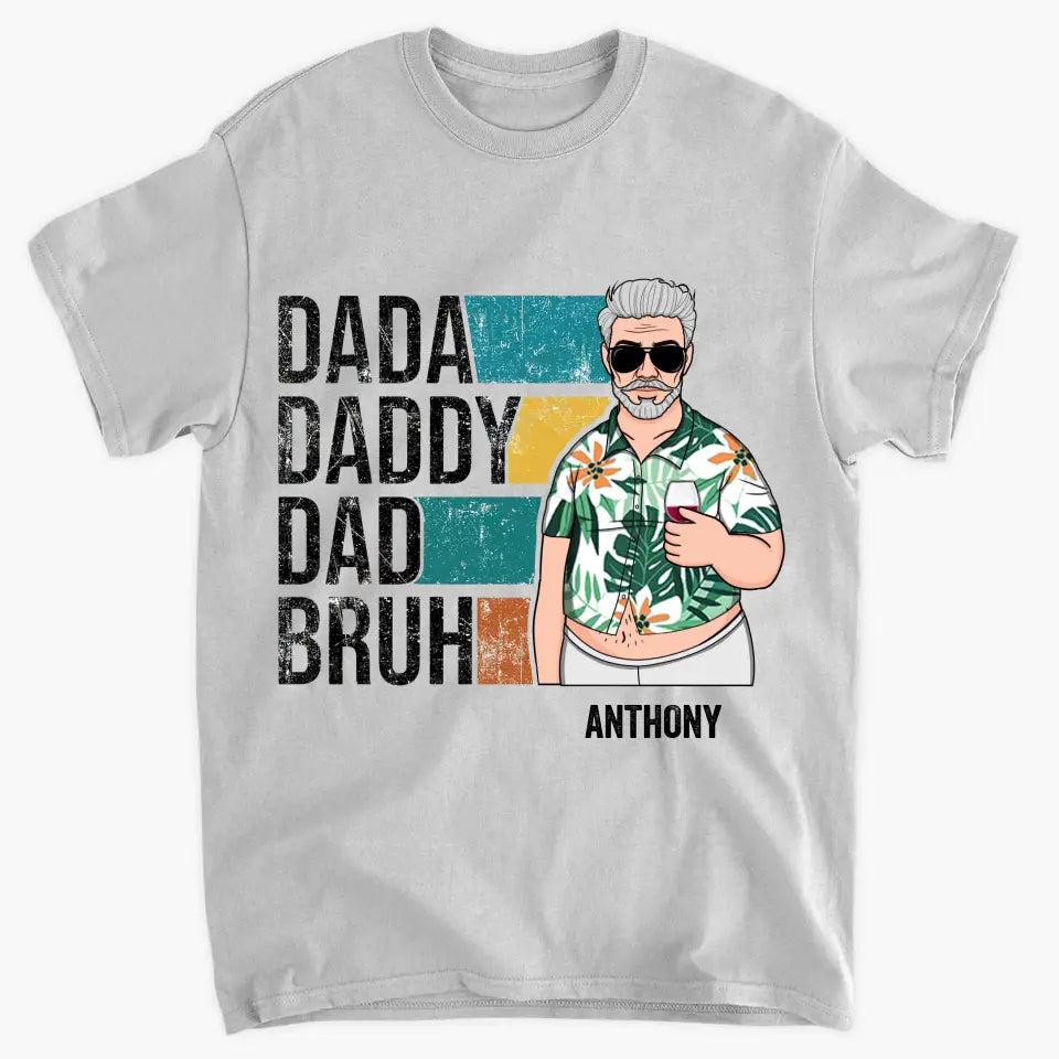 Personalized T-shirt - Father's Day, Birthday Gift For Dad, Grandpa - Dada Daddy ARND0014