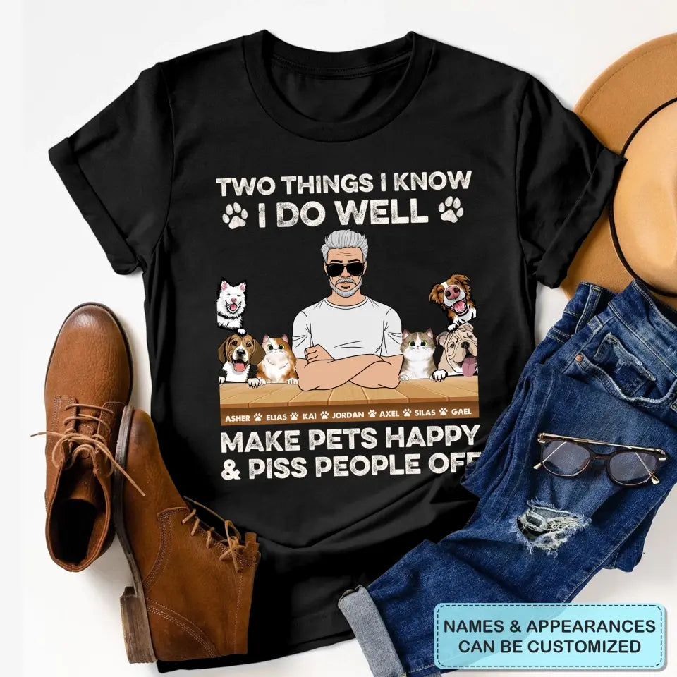 Personalized T-shirt - Father's Day, Birthday Gift For Dad, Grandpa - Two Things I Know I Do Well ARND005