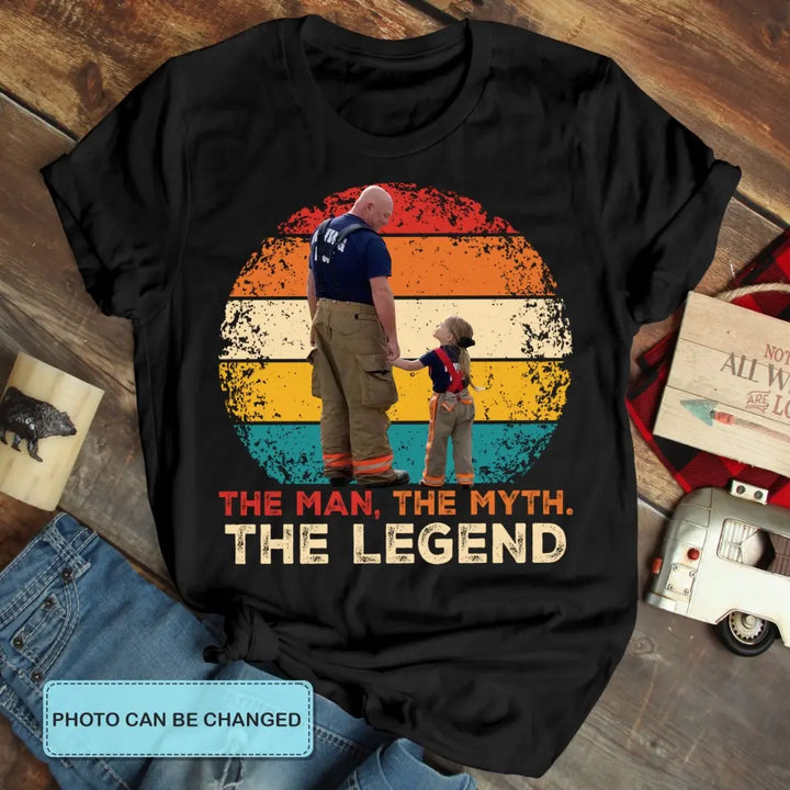 Personalized T-shirt - Father's Day, Birthday Gift For Dad, Grandpa - The Man The Myth The Legend ARND0014