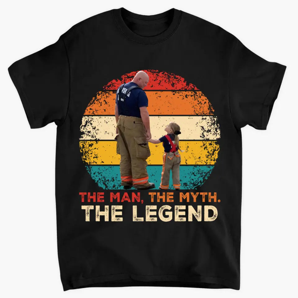 Personalized T-shirt - Father's Day, Birthday Gift For Dad, Grandpa - The Man The Myth The Legend ARND0014