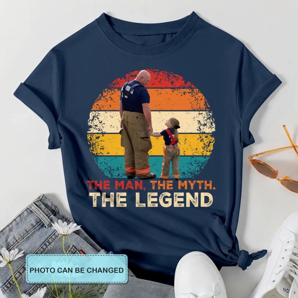 Personalized T-shirt - Father's Day, Birthday Gift For Dad, Grandpa - The Man The Myth The Legend ARND0014