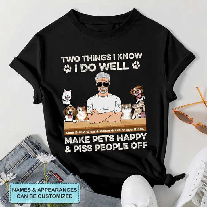 Personalized T-shirt - Father's Day, Birthday Gift For Dad, Grandpa - Two Things I Know I Do Well ARND005