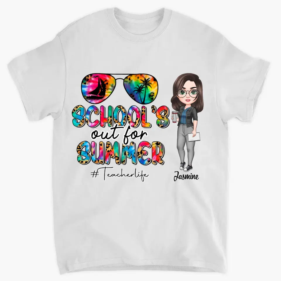 Personalized T-shirt - Teacher's Day, Gift For Teacher - School's Out For Summer ARND0014