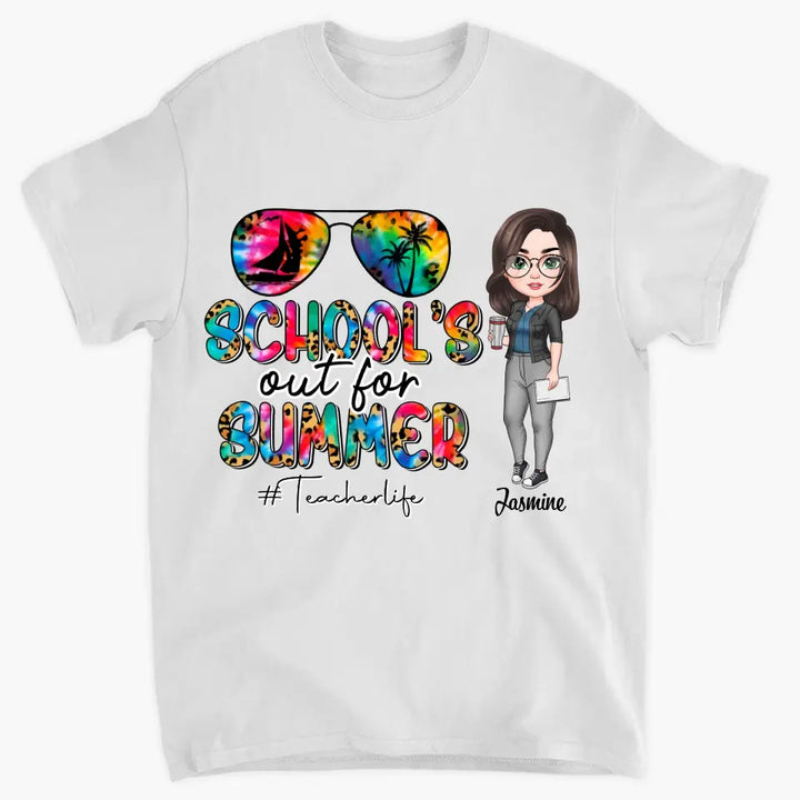 Personalized T-shirt - Teacher's Day, Gift For Teacher - School's Out For Summer ARND0014
